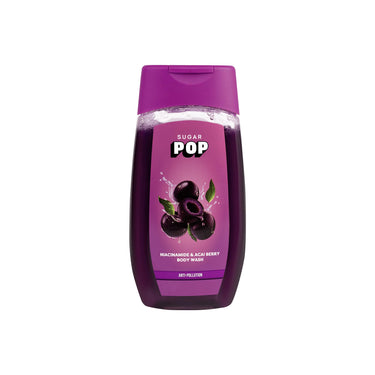 SUGAR POP Niacinamide and Acai Berry Body Wash | Contains Niacinamide | Exfoliates & Evens Skin Tone | Anti-Pollution | 250ml